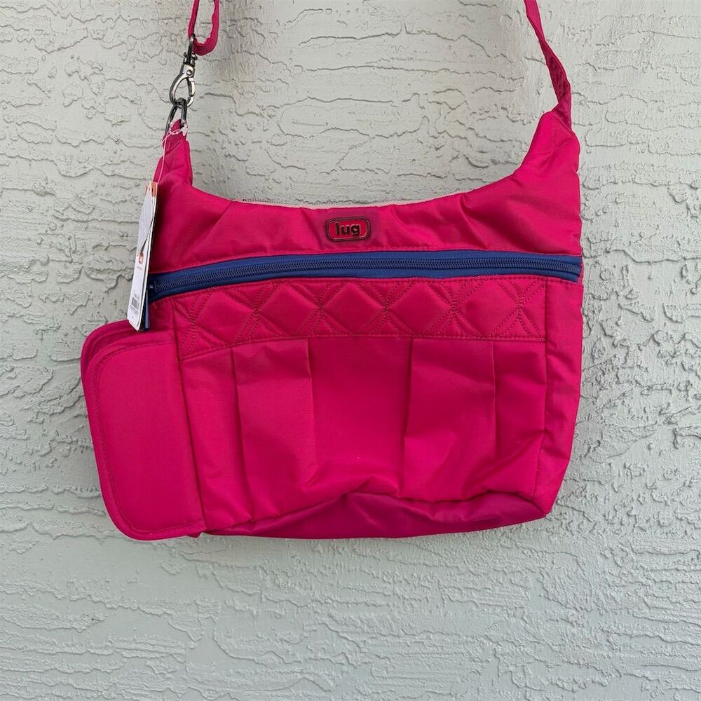 Lug Women's Pink Crossbody Bag RFID Protection Adjustable Strap